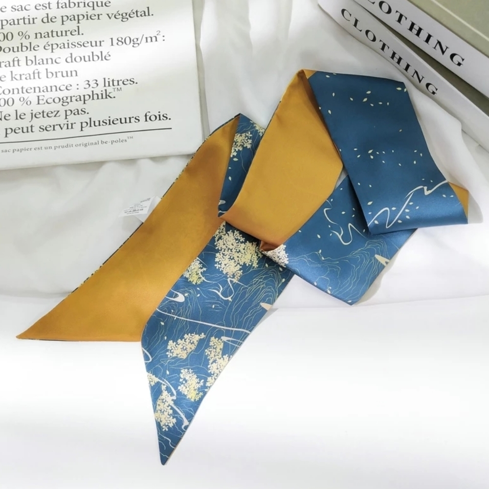 Silky Fun Retro Pinup Scarf For Head Neck Bag
